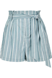 Striped Paper Bag Short