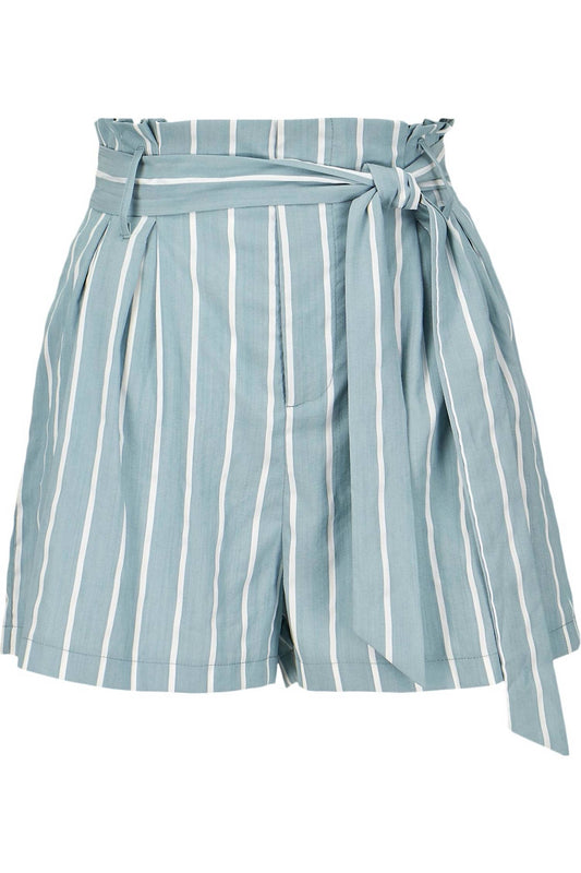Striped Paper Bag Short