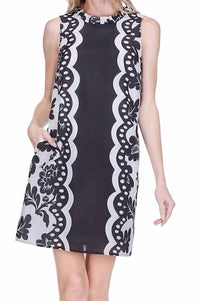 Joy Joy - Women's Ruffles Neck Mini Dress