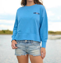 Shiraleah - Boat Docks And Flip Flops Relaxed Sweatshirt