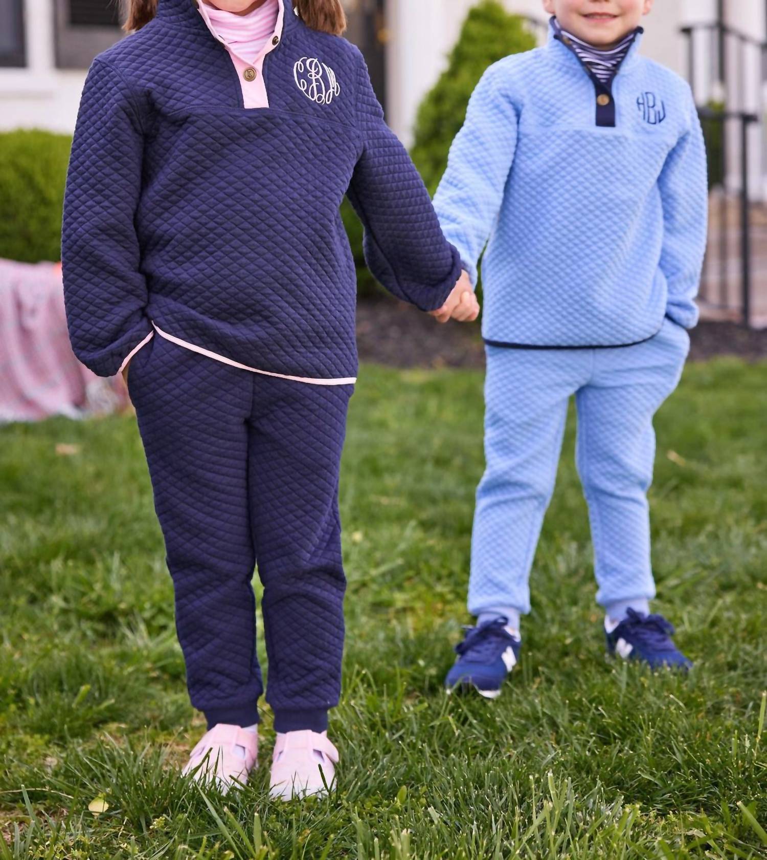 Little English - Girl's Classic Quilted Pullover