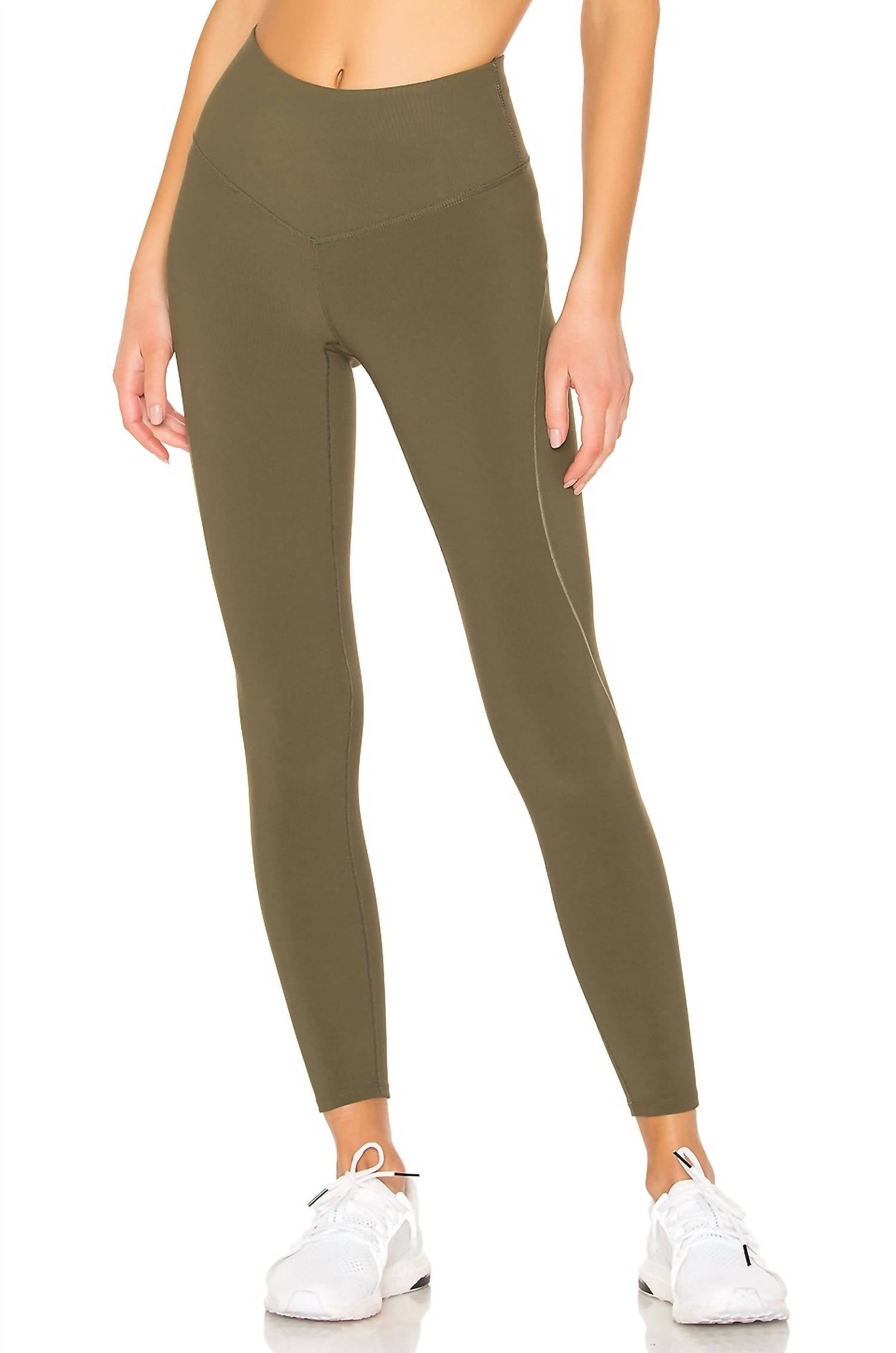 Free People High Rise Formation Legging in army - women's pants