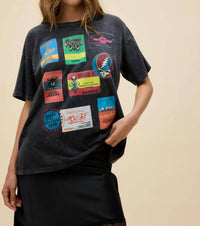 DAYDREAMER Grateful Dead Backstage Tee in black - women's t-shirt