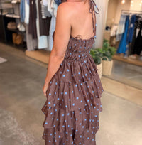 Emory Park Bella Polka Dot Maxi Dress in brown - women's dress - view 8