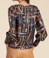 Tyler Boe - Olivia Silk Equestrian Top