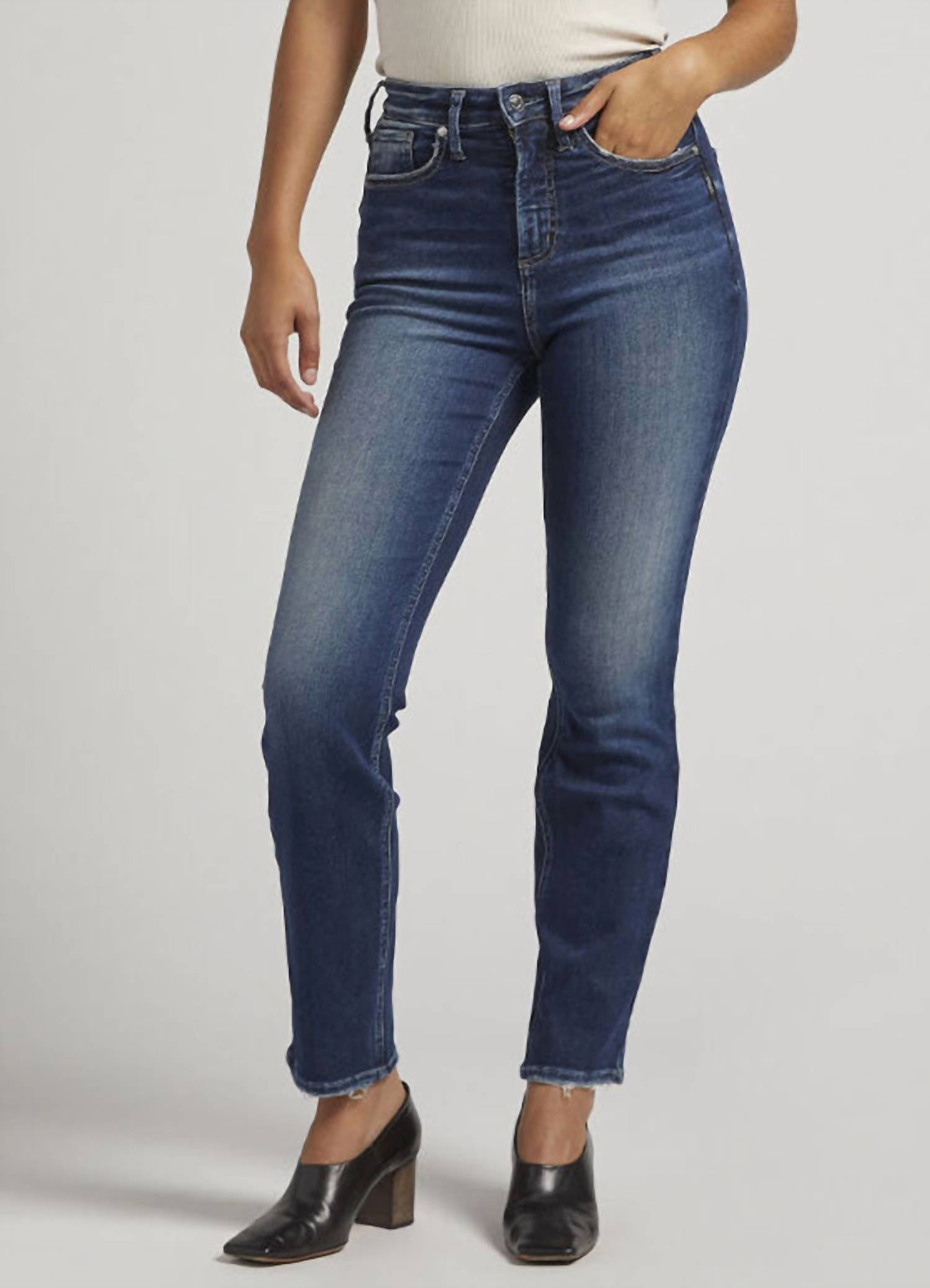 Silver Jeans Co Infinite Fit Skinny Jeans in indigo - women's jeans