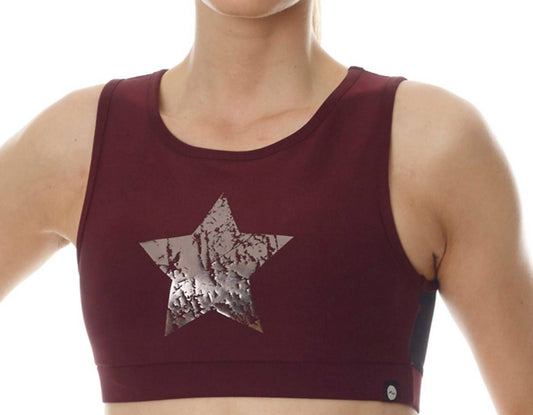 X By Gottex - Chrome Star Mesh Low Impact Sports Bra