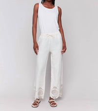 Charlie B - Linen Pull On Pant