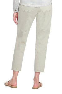 TRU LUXE Utility Jean in jade - women's jeans - alternate view