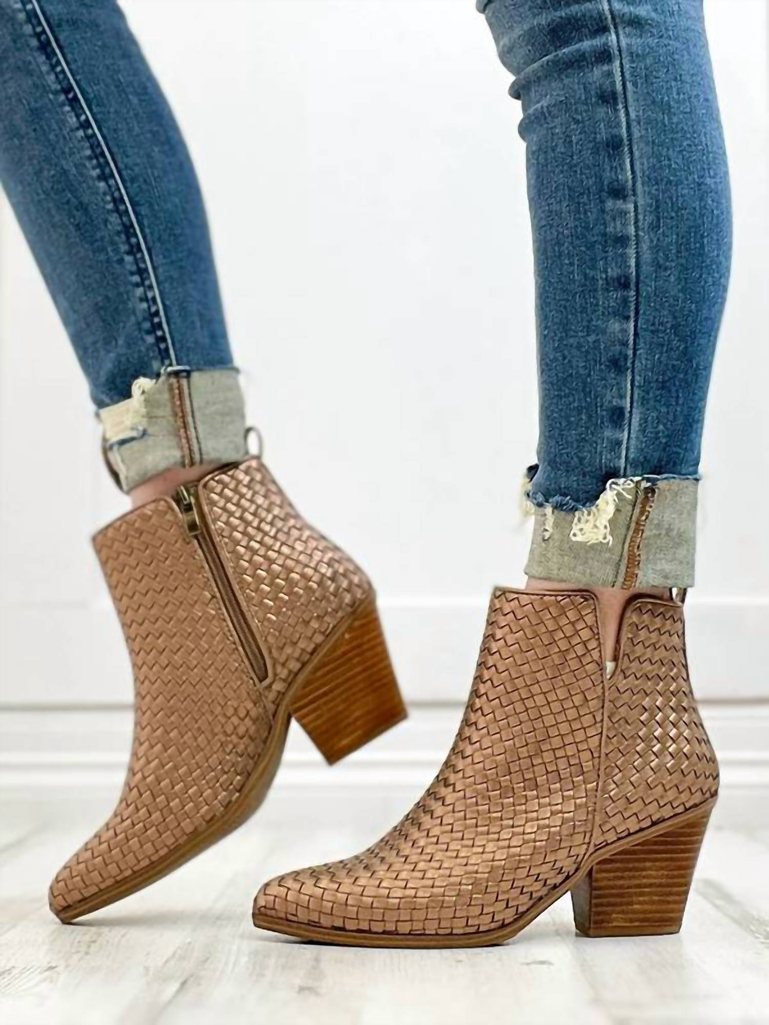 Hey Girl by Corkys Women's Come And Get It Boots in bronze 1 - women's shoe - view 5