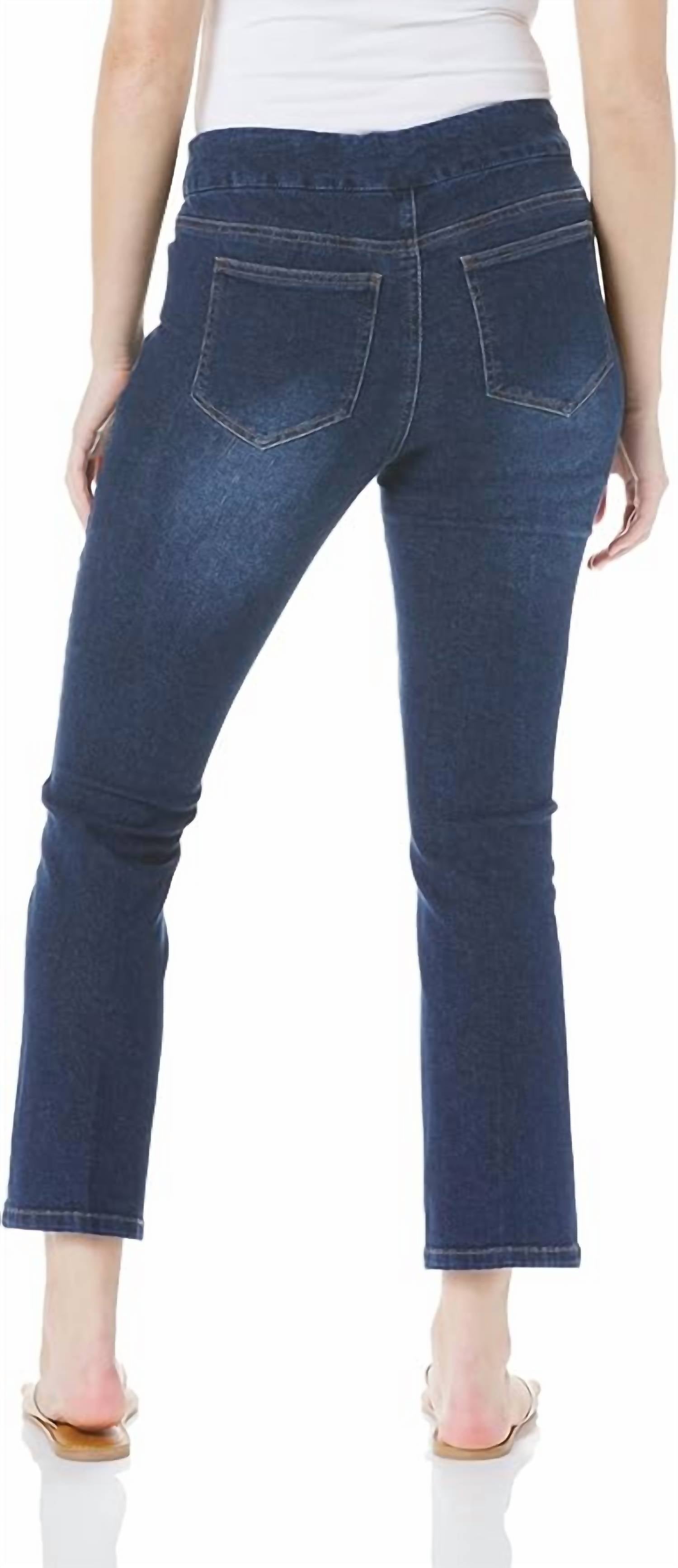 Multiples - Pull-on Pintuck Flare Jean