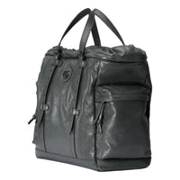 Gucci - Women's Leather Drawstring Tote Bag With Tonal Double G Logo