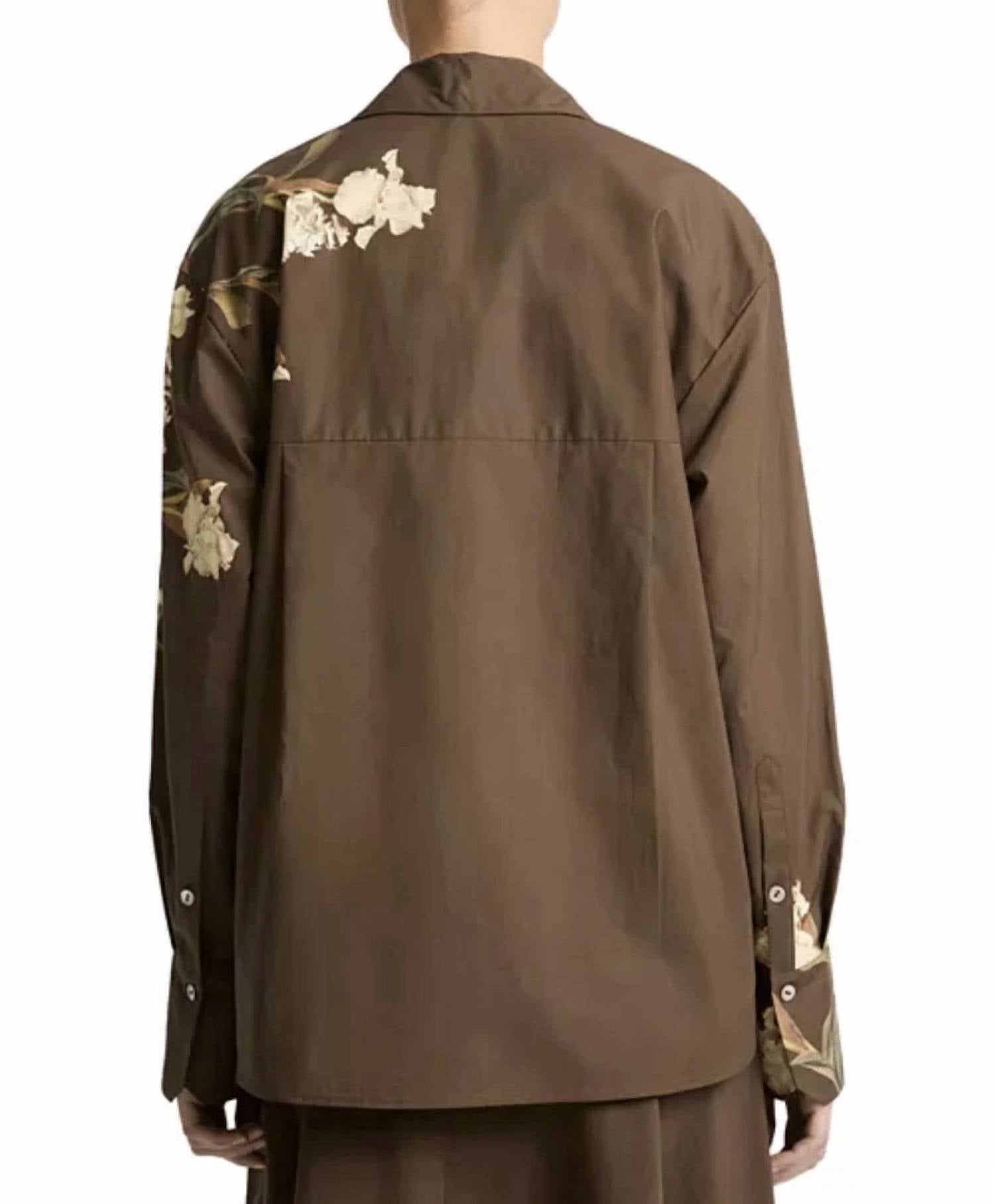 Vince - PLACEMENT PRINT BUTTON FRONT SHIRT