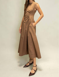Heyson - Sylvia Ruched Waist Midi Dress