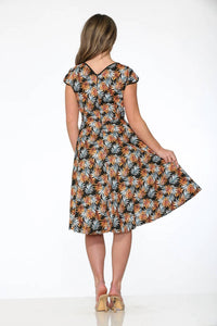 Orchid Bloom - Tiki Swing Dress