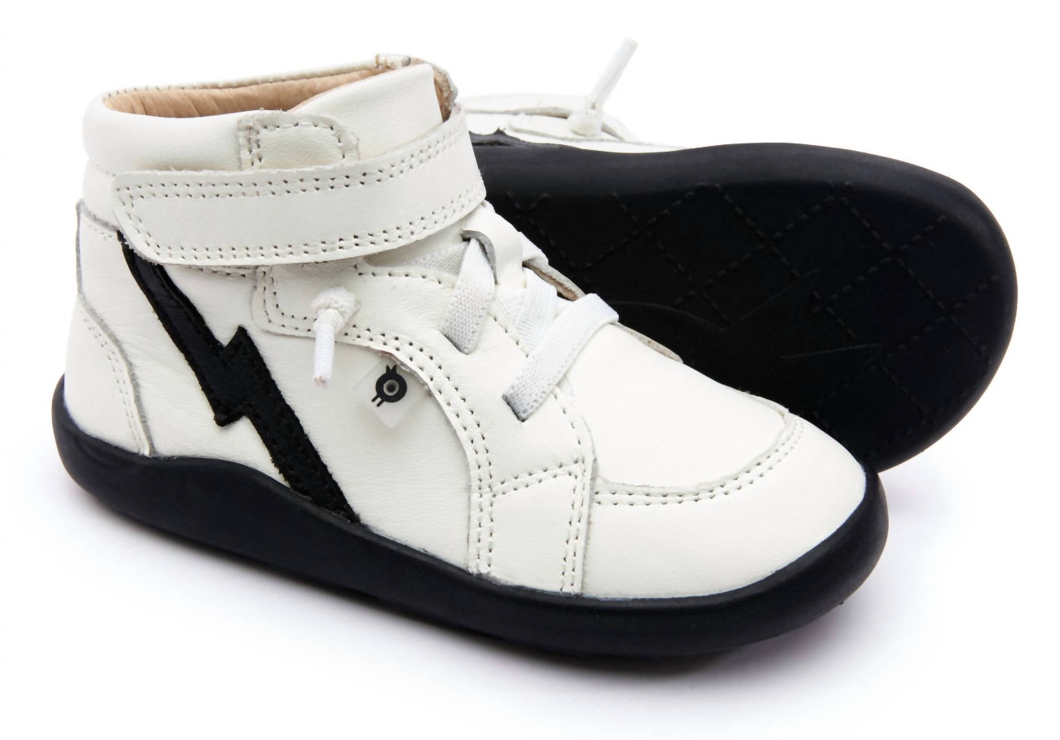 OLDSOLES Kid's Light The Ground Sneakers in black white - kids' sneaker - view 4