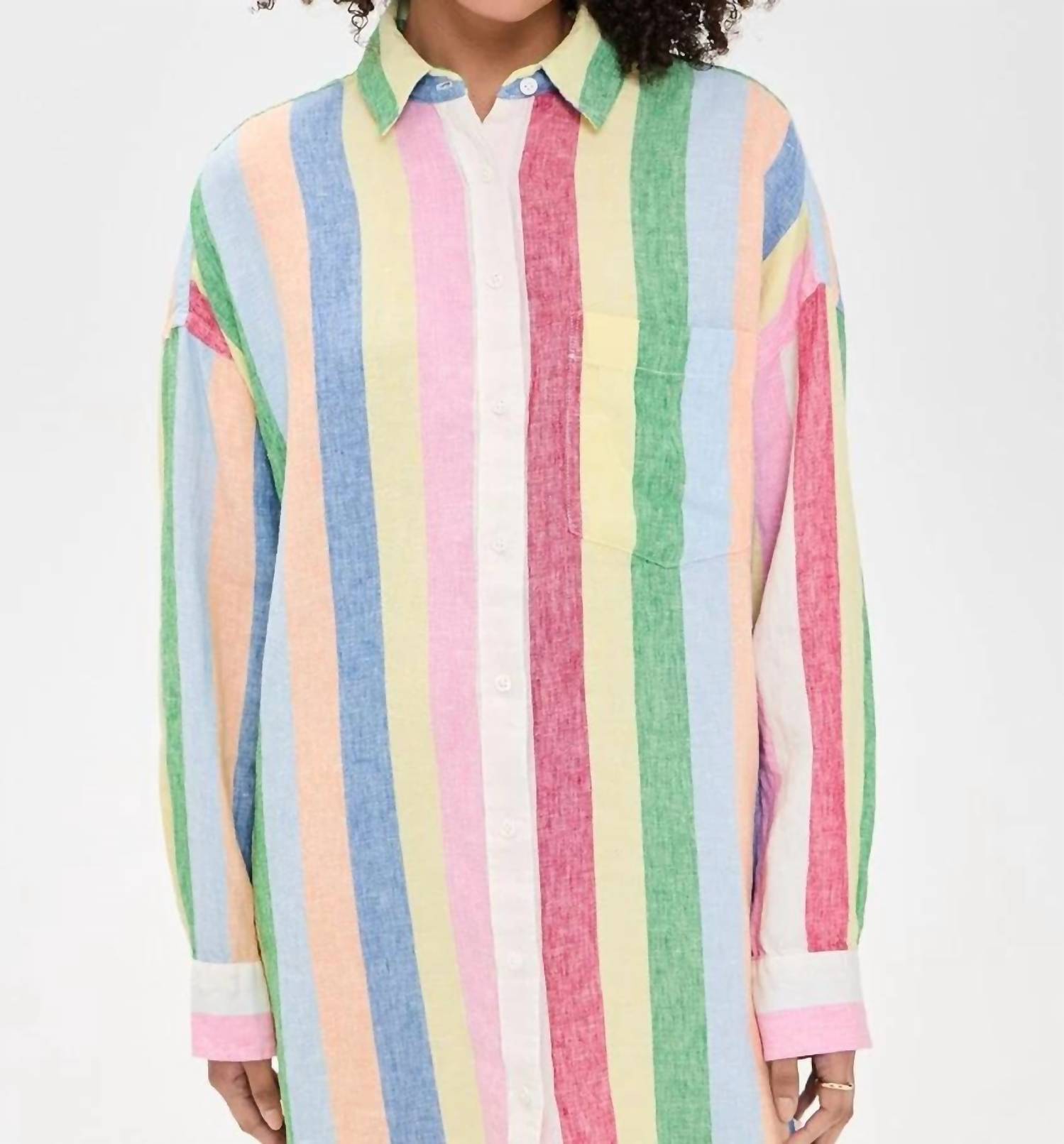 Faherty - Laguna Linen Mini Shirtdress