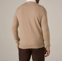 7Diamonds Alcott Crewneck Sweater in tan 1 - men's sweater - alternate view
