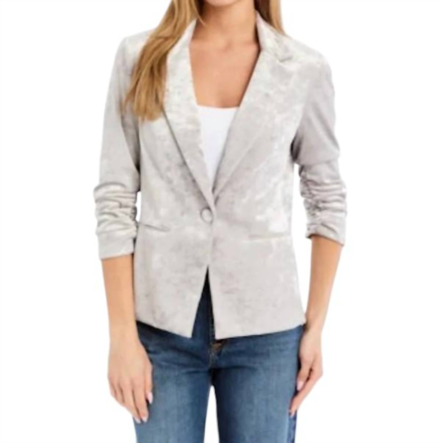 Drew - Crush Velvet Blazer