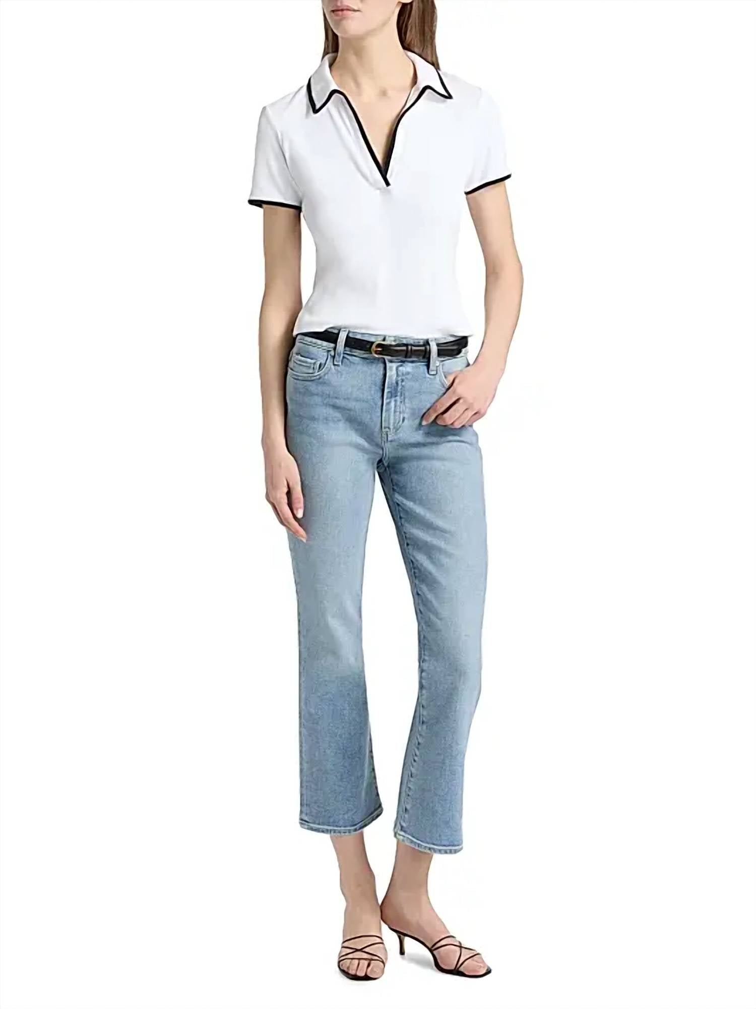 Paige Mason Crop Bootcut Jeans in divine - women's jeans - view 4