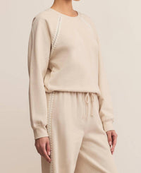 Z Supply Allie All Around Sweatshirt in natural - women's top - view 4
