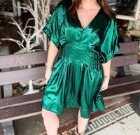 Entro - Maggie Metallic Jewel Mini Dress