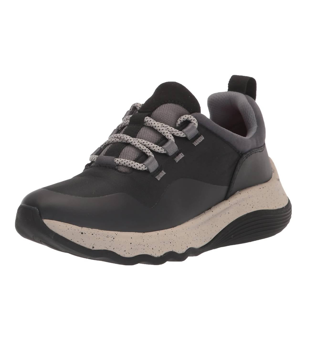 Clarks Women's Jaunt Lace Oxford Shoes in black textile - women's sneaker - alternate view