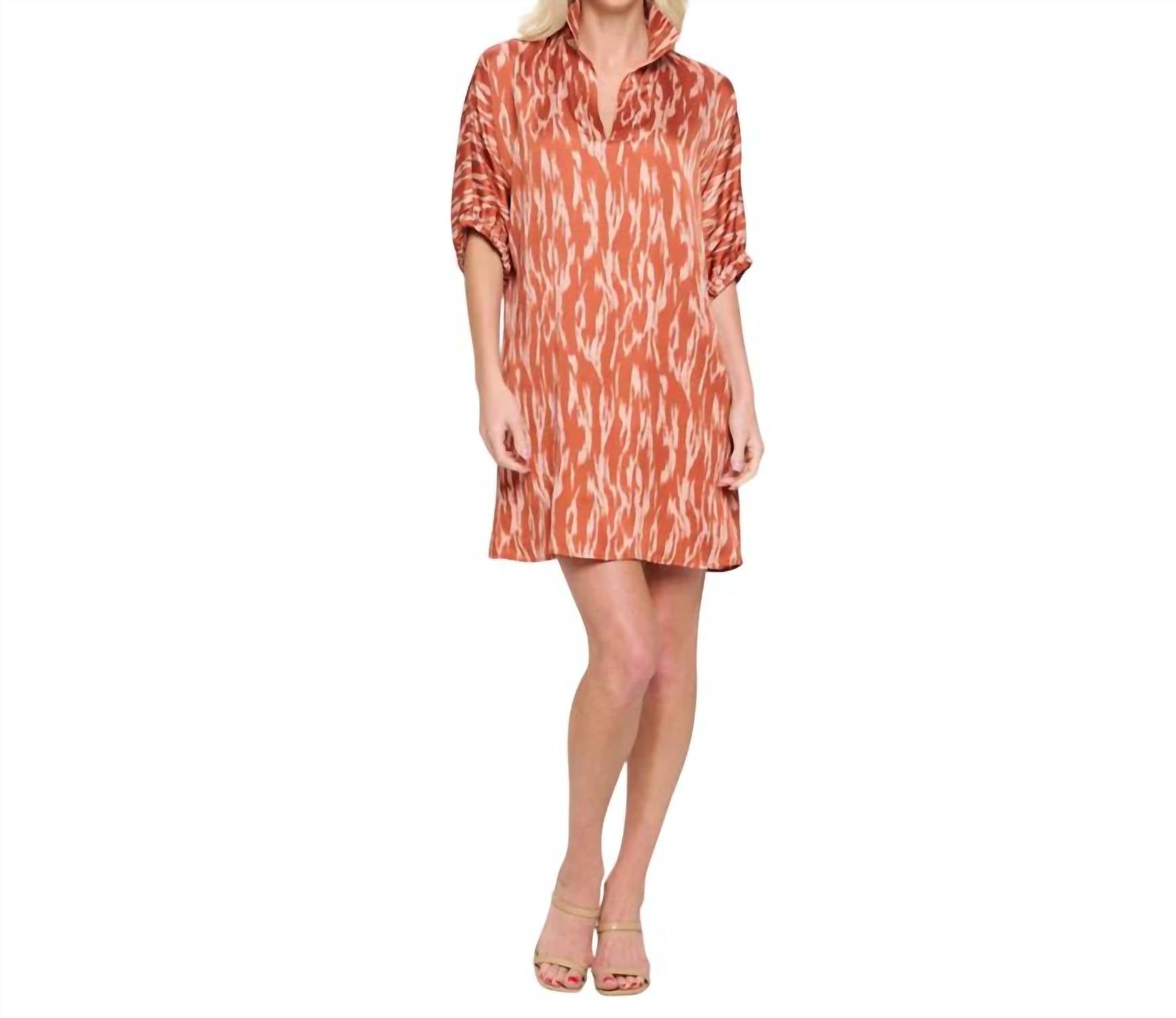 Adrienne - Charlotte Stand Collar Dress