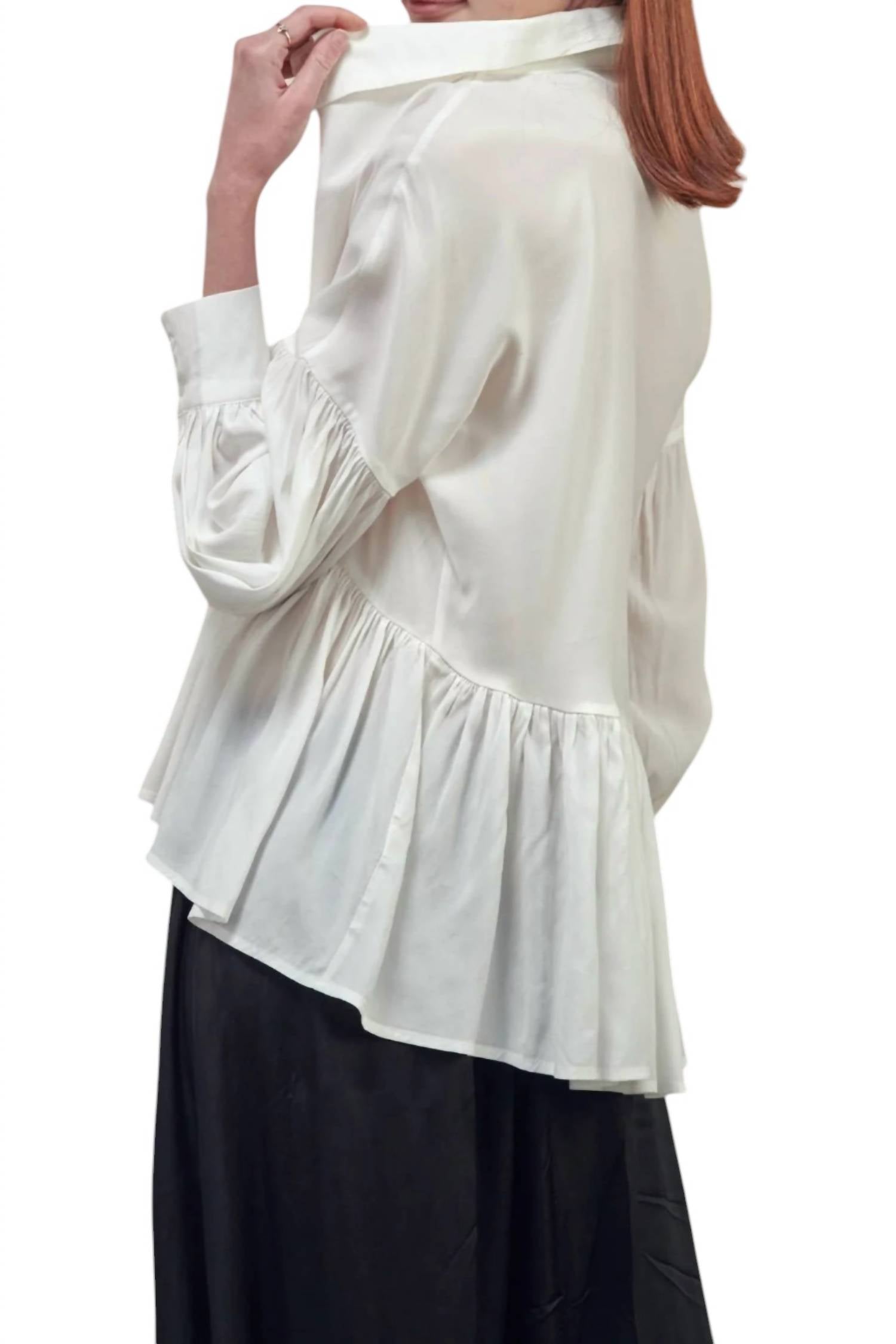 Amente - High And Low Button Bown Shirts
