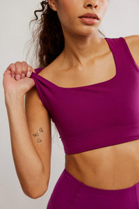 Free People Win Win Sports Bra in deep mulberry - women's intimate - view 4
