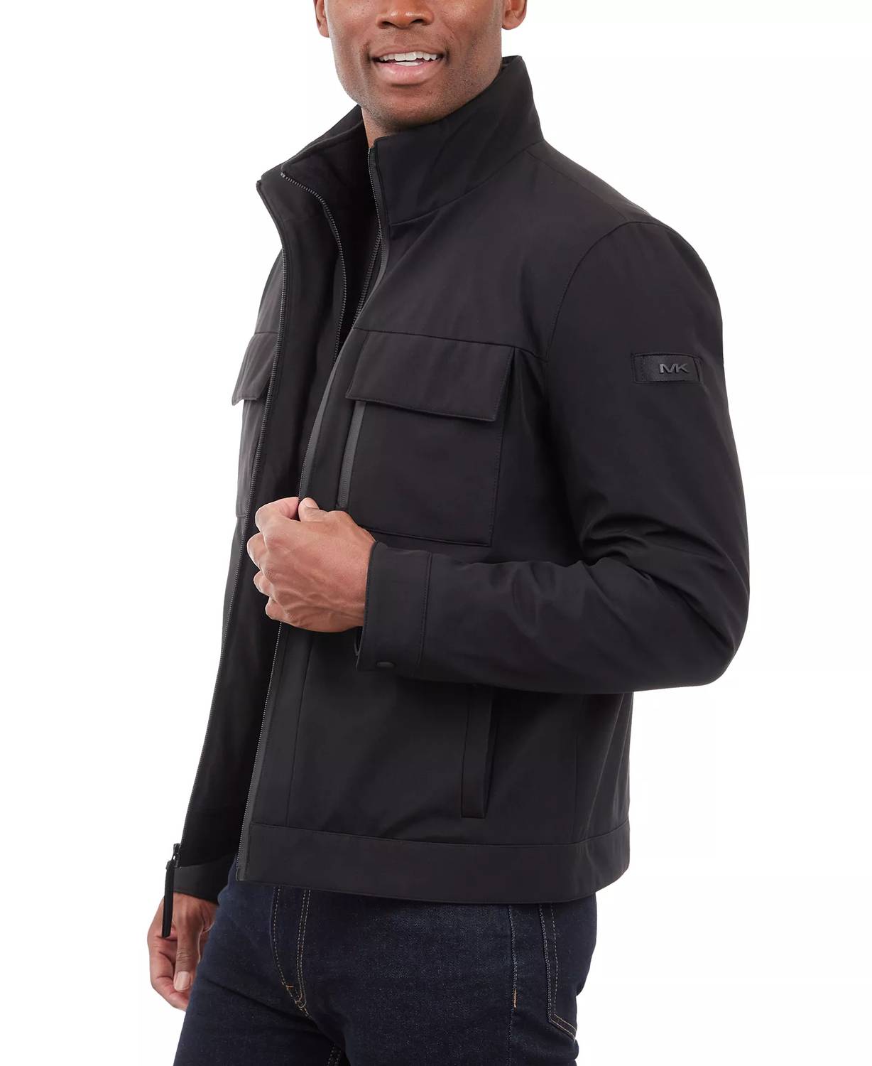 Michael Kors - Belgravia Woven Zip-up Jacket