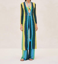 ALEXIS Retti Robe in blue multi - women's intimate