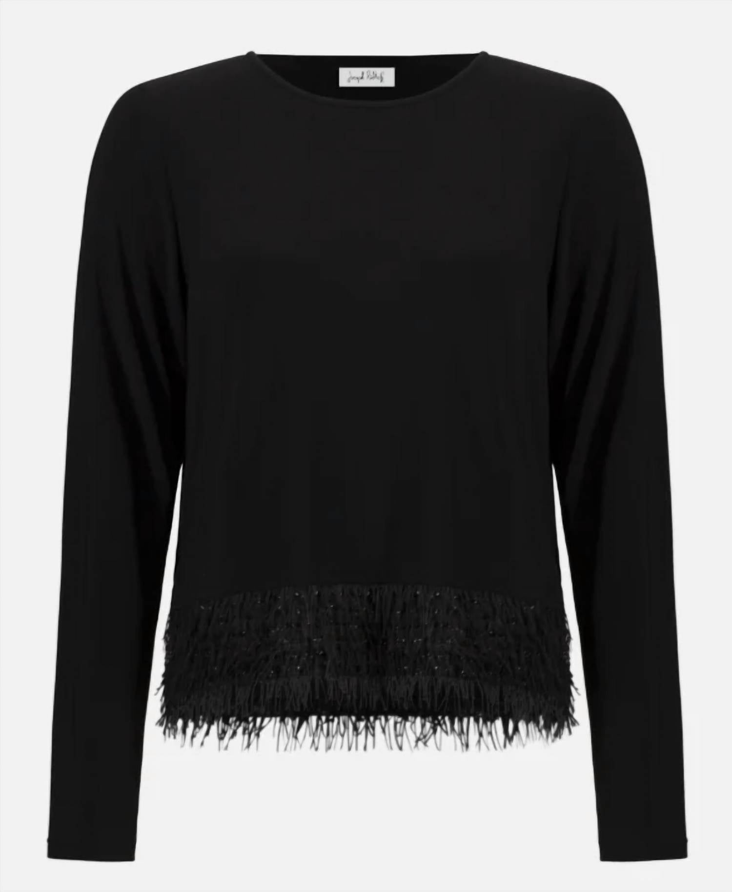 Joseph Ribkoff - Novelty Fringe Hem Top