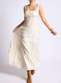 Sage The Label - Light A Fire Crinkled Maxi Dress