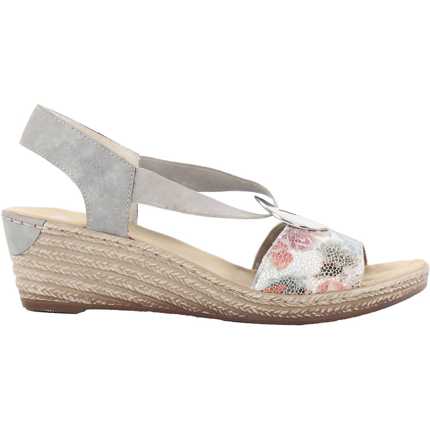Rieker - Women's Fanni H6 Synthetic Leather Backstrap Sandal