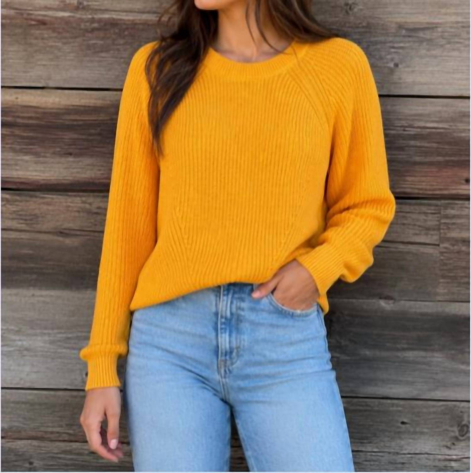 Autumn Cashmere - Scallop Shaker Crew Sweater