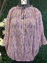 Hailey & Co - Women's Floral Half Sleeve Top