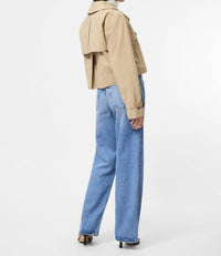 French Connection - Cropped Twill Trench Coat