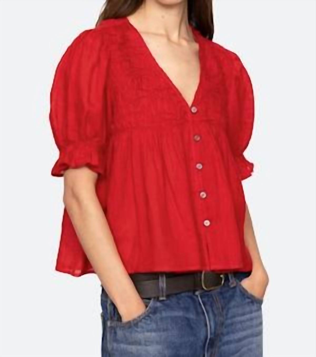 Sea - Women's Imogen Solid Short Sleeve Top