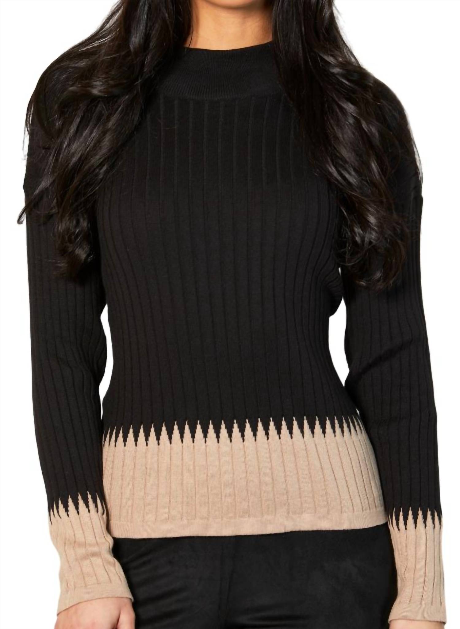Angel Apparel - Mock Neck Ribbed Top