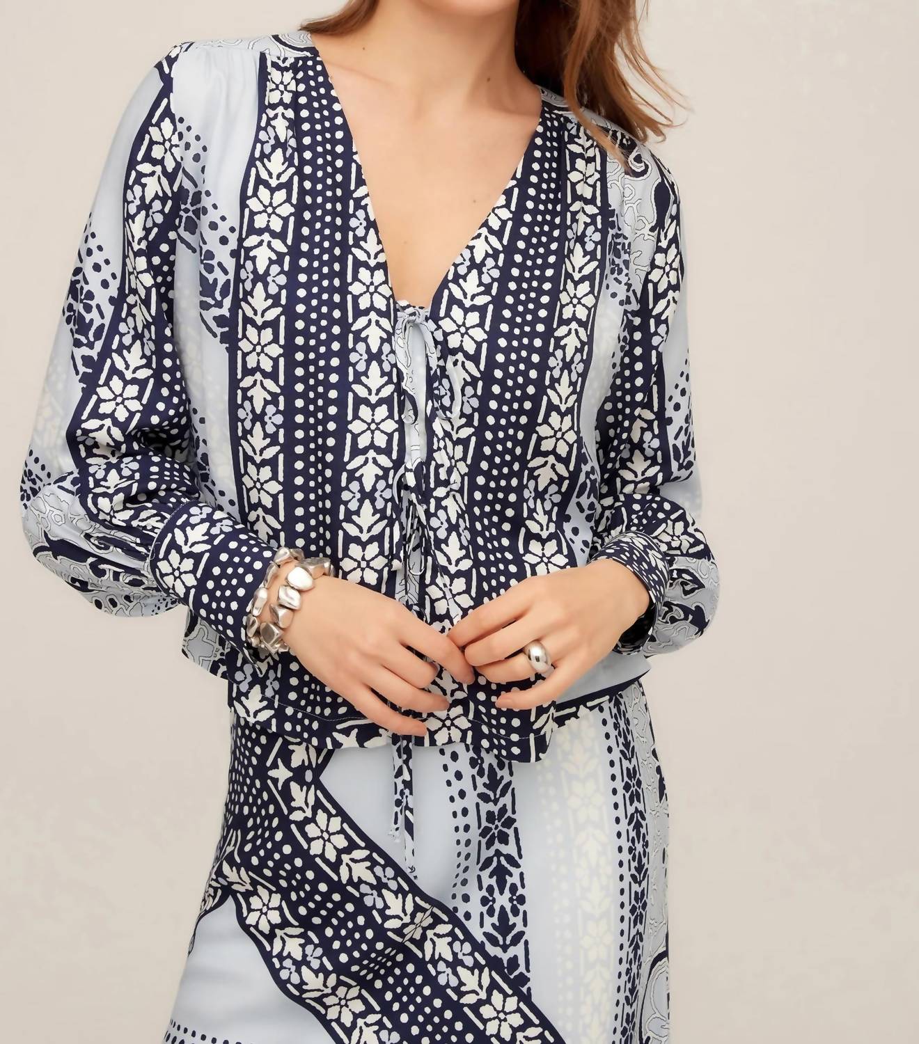 Fifteen Twenty - Kayla Bow Detail Blouse