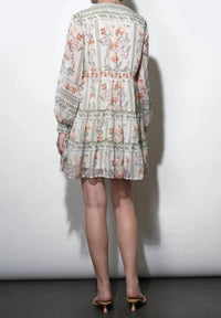 Greylin - Alexis Deep V Tiered Pullover Dress