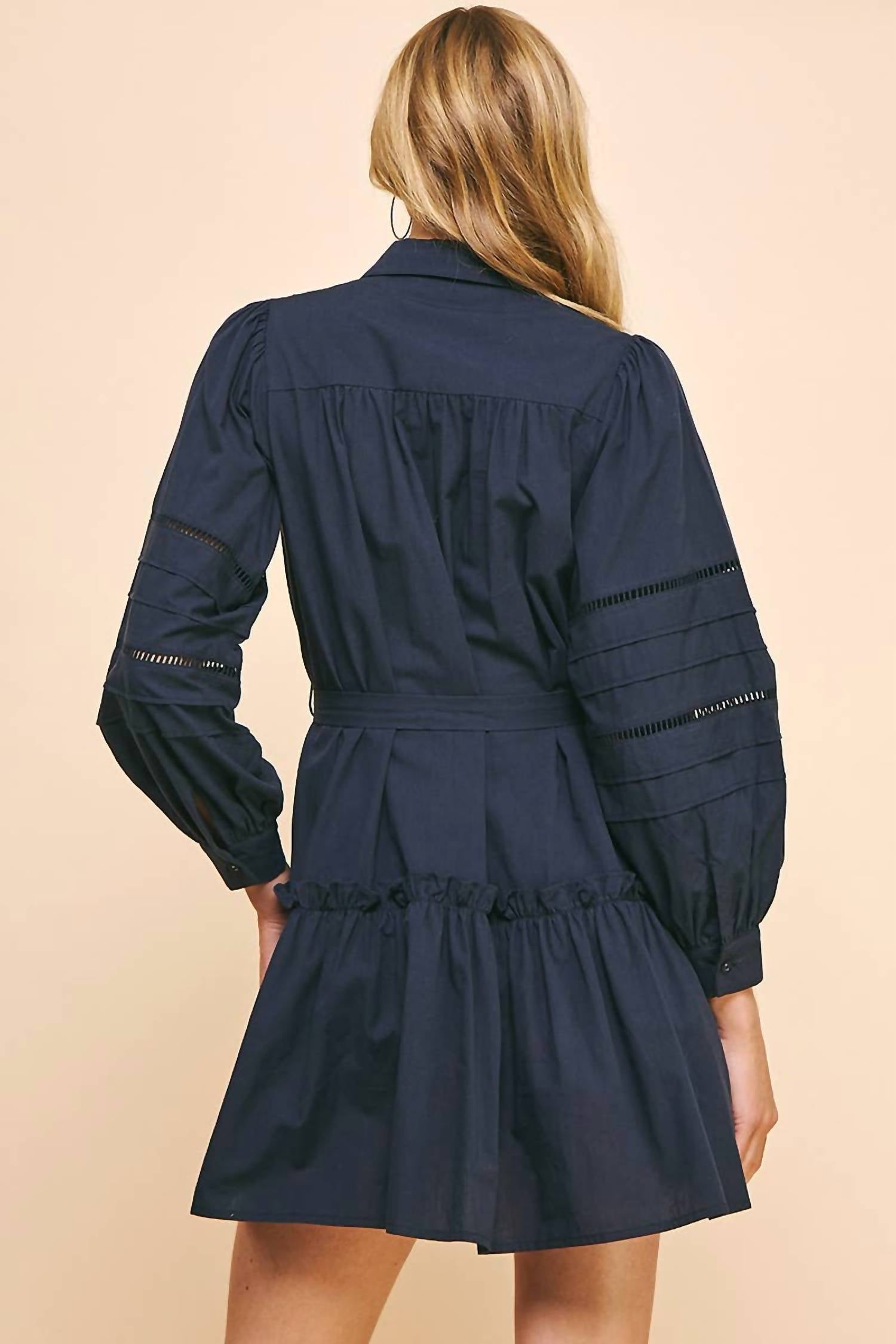 Pinch - Button Down Belted Mini Dress