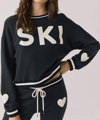 Chaser - Ski Heart Sweatshirt