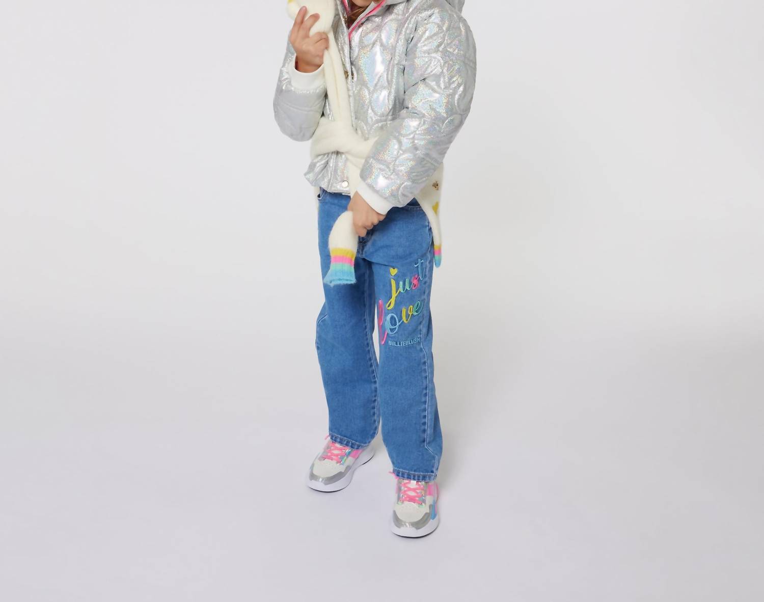 Billieblush - Girl's Quilted Iridescent Puffer Jacket