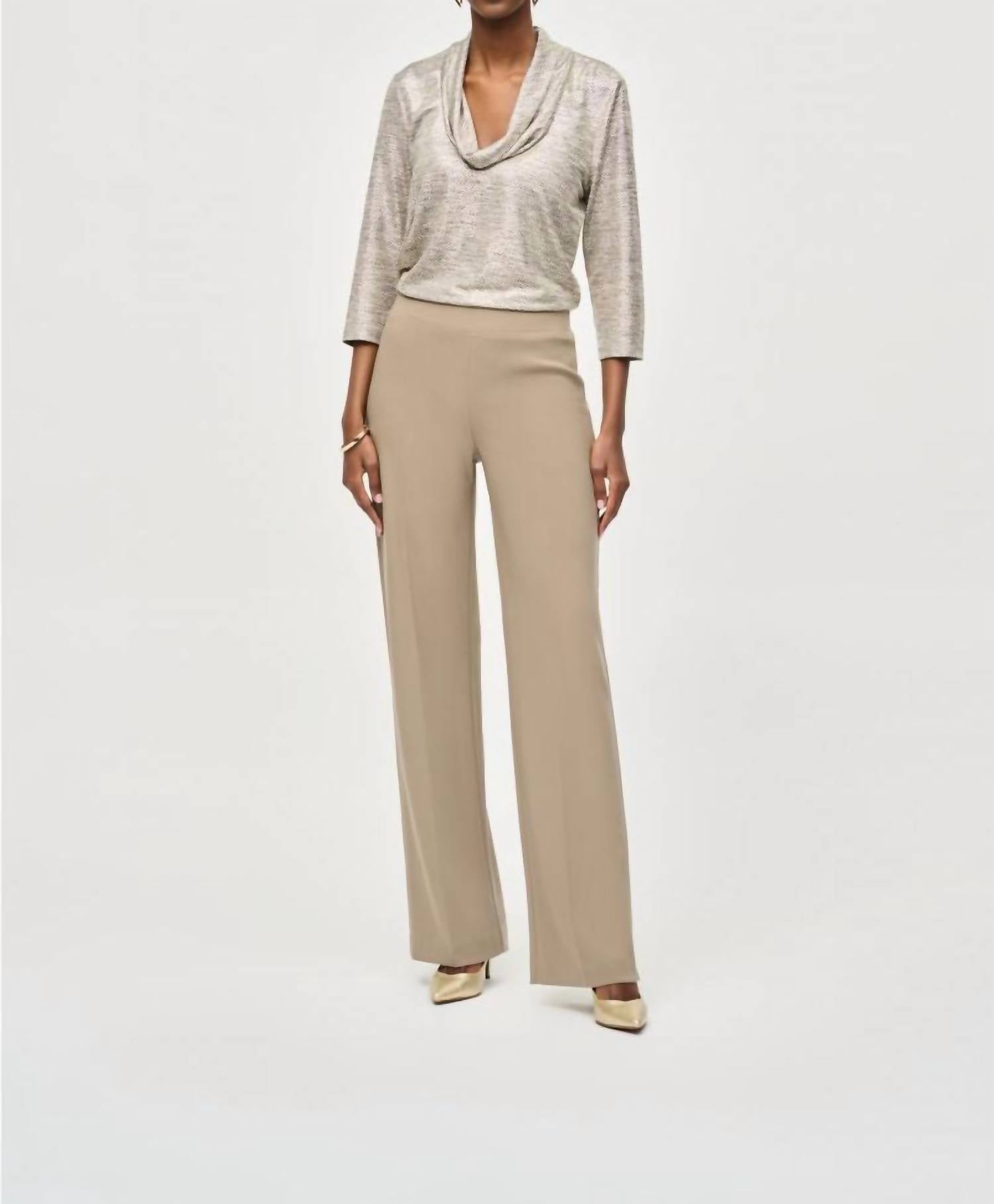 Joseph Ribkoff - Pleated Straight Leg Pant