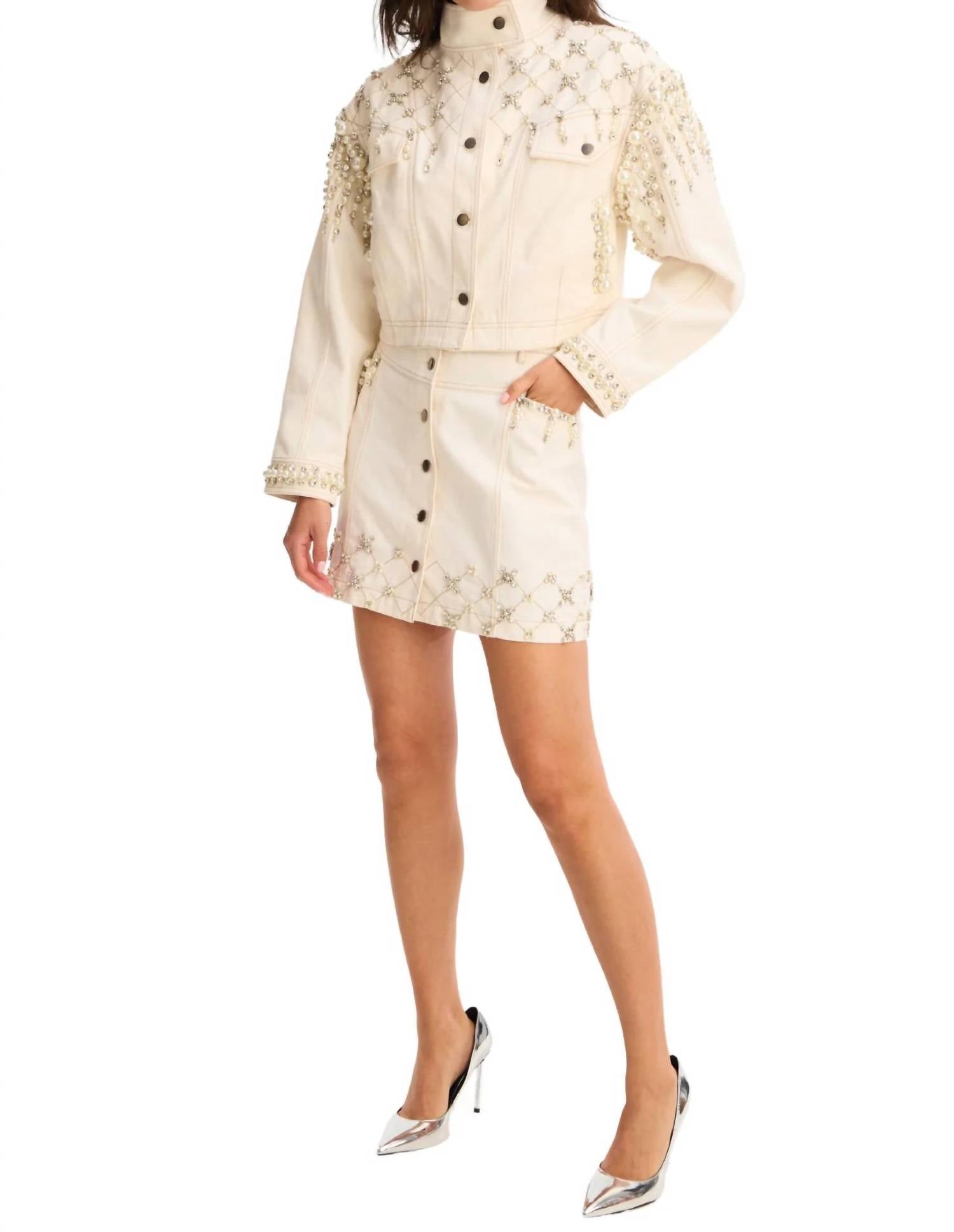 0 Limit Fashion - Rhinstone Harper Skirt