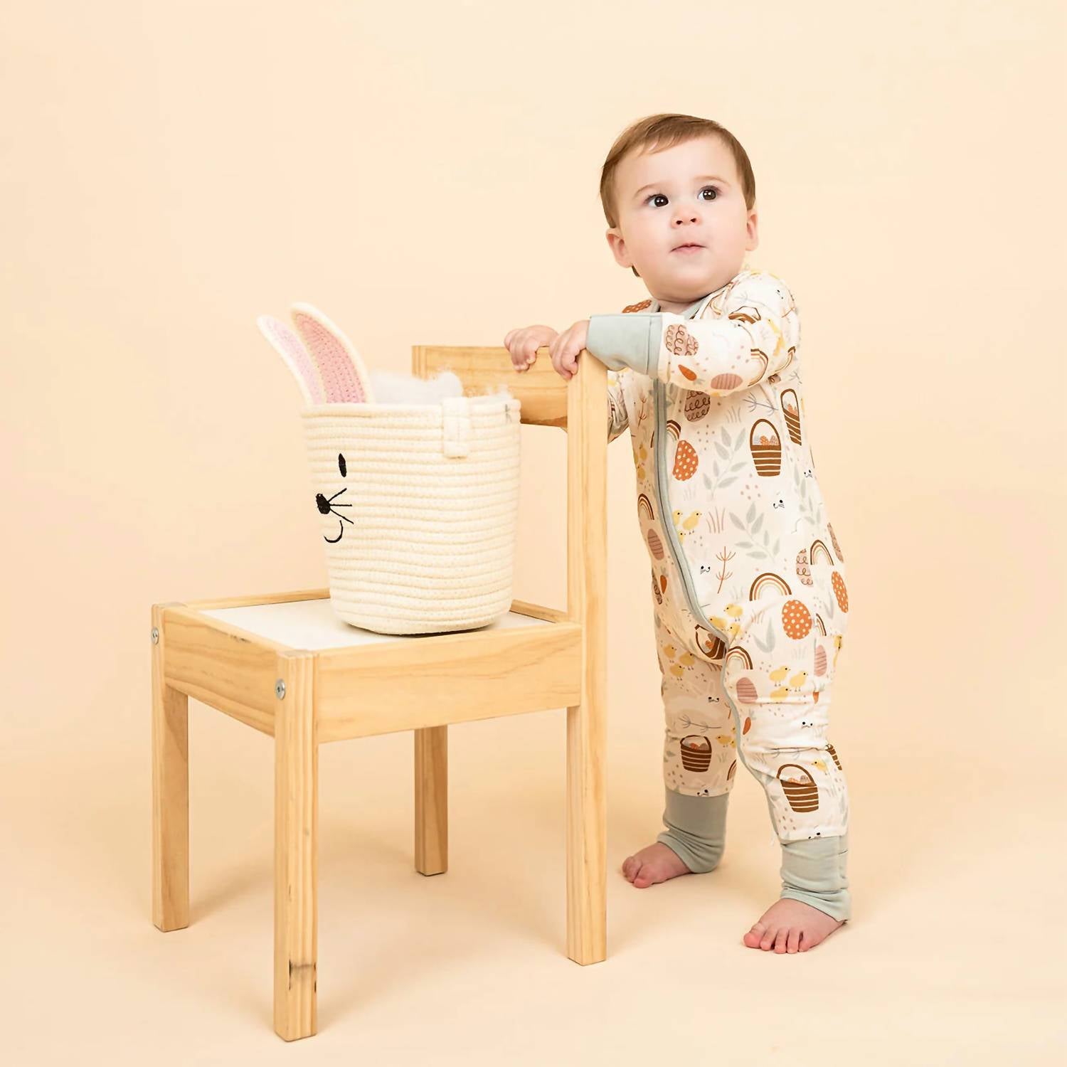 Emerson And Friends - Kid's Hop To It Bamboo Easter Convertible Baby Pajamas