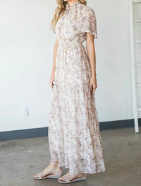 Cy Fashion - Vintage Floral Maxi Dress