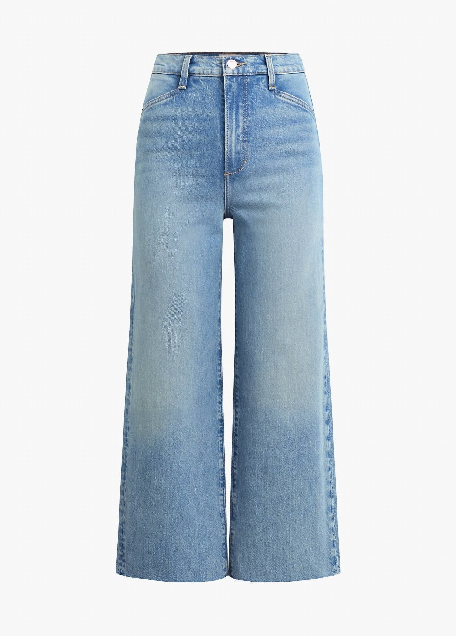 Favorite Daughter The Mischa Super High Rise Wide Leg Jean in santa barbara - women's jeans - view 6